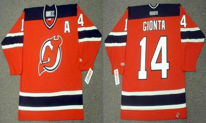 2019 Men New Jersey Devils #14 Gionta red CCM NHL jerseys->new jersey devils->NHL Jersey